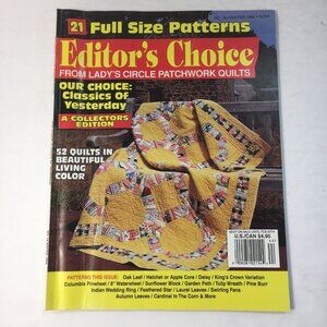 Vintage Editors Choice Ladys Circle Patchwork Quilts Magazine Winter 1994 No. 18